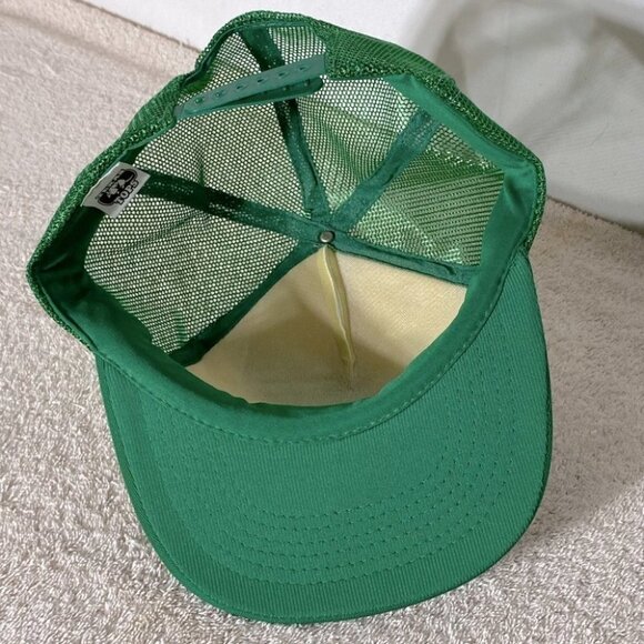 Vintage Garrett Metal Detectors Green Mesh Snap Back Trucker Hat - Picture 5 of 8